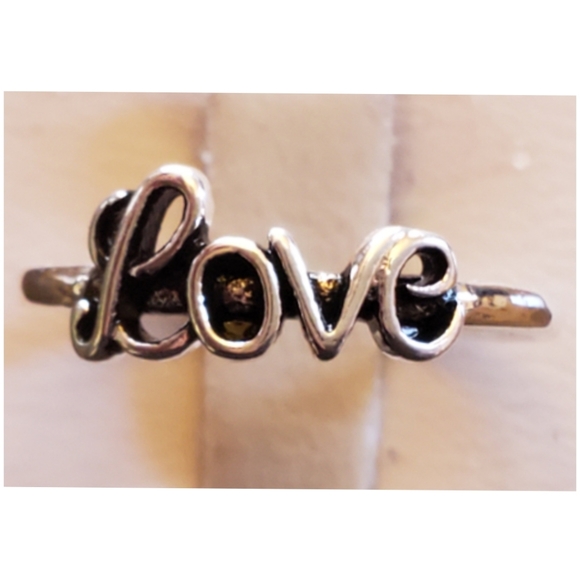 Jewelry - Sterling Silver LOVE Ring Size 5, 6.25